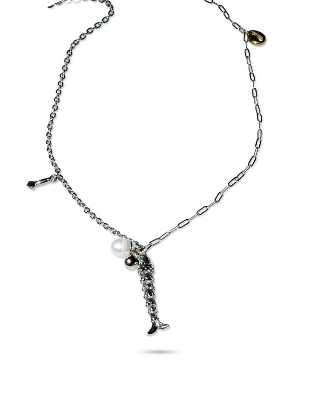 Silver Fishing Necklace