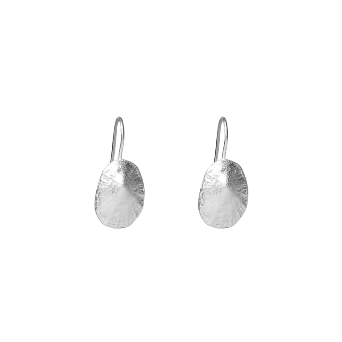 Rustic Shell Silver Earring
