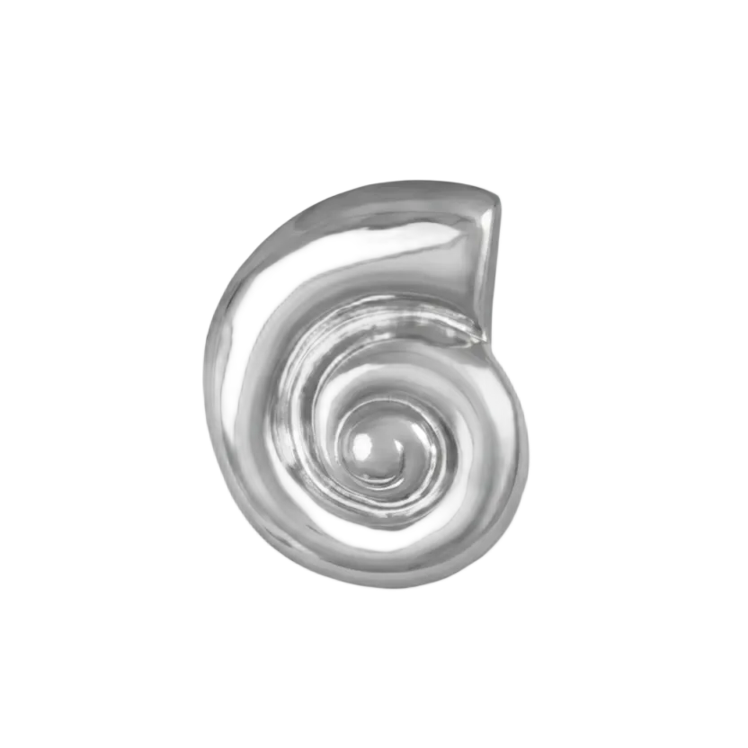 Spiral Shell Brooch