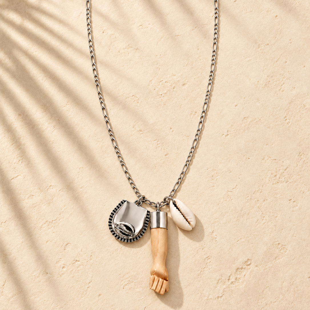 Amulet and Rue Necklace