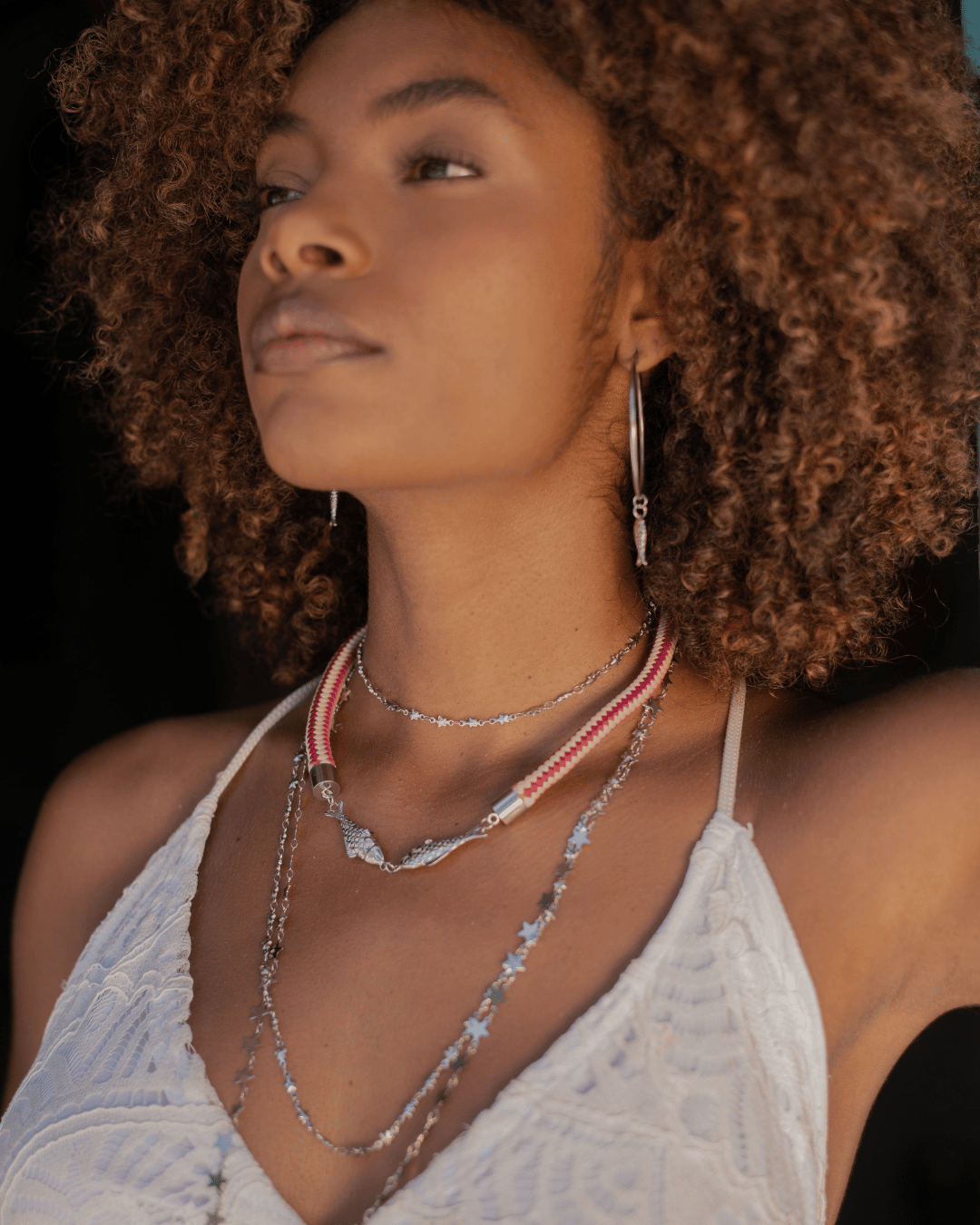Long Starry Sky Necklace