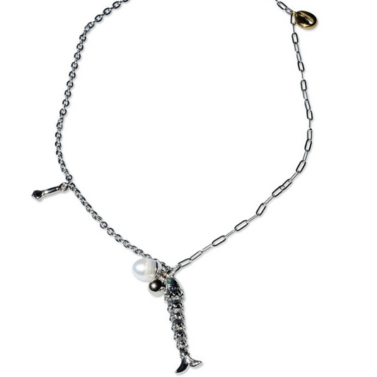 Silver Fishing Necklace