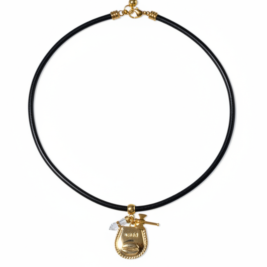 Xangô Talisman Leather Choker