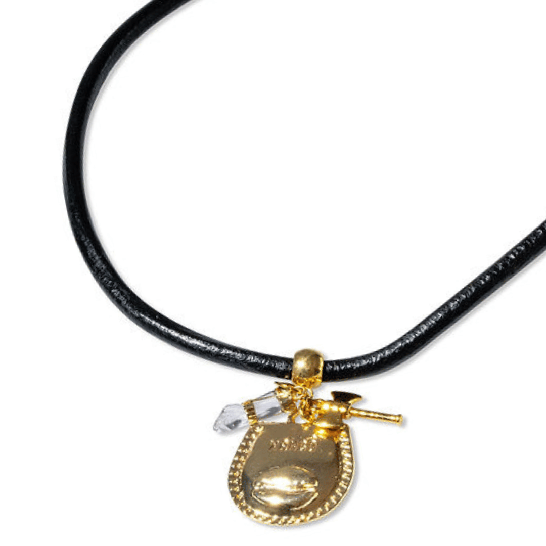 Xangô Talisman Leather Choker