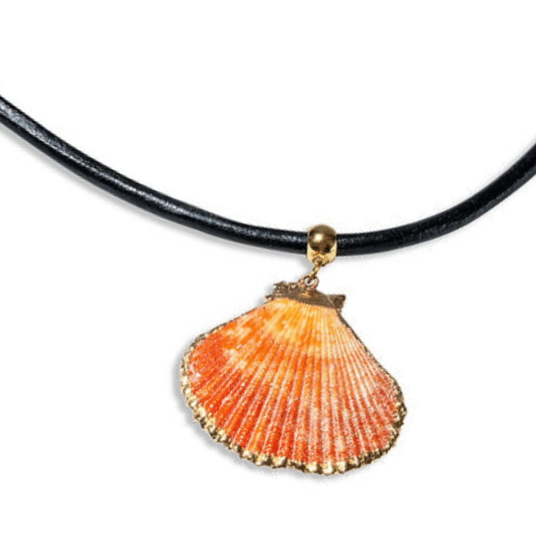 Queen Conch Leather Necklace