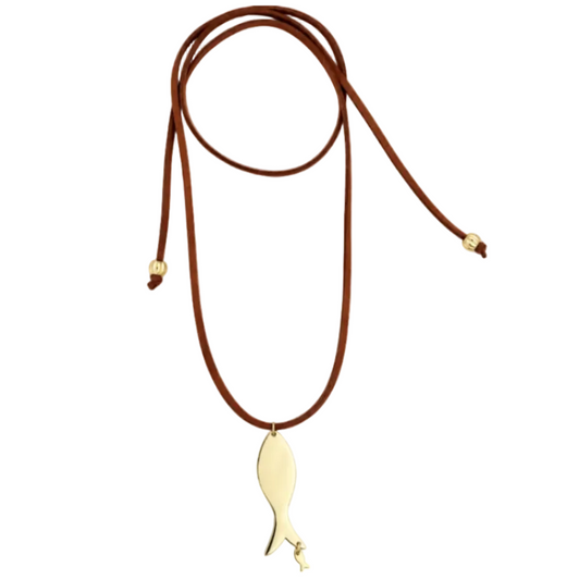 Fish Leather Necklace
