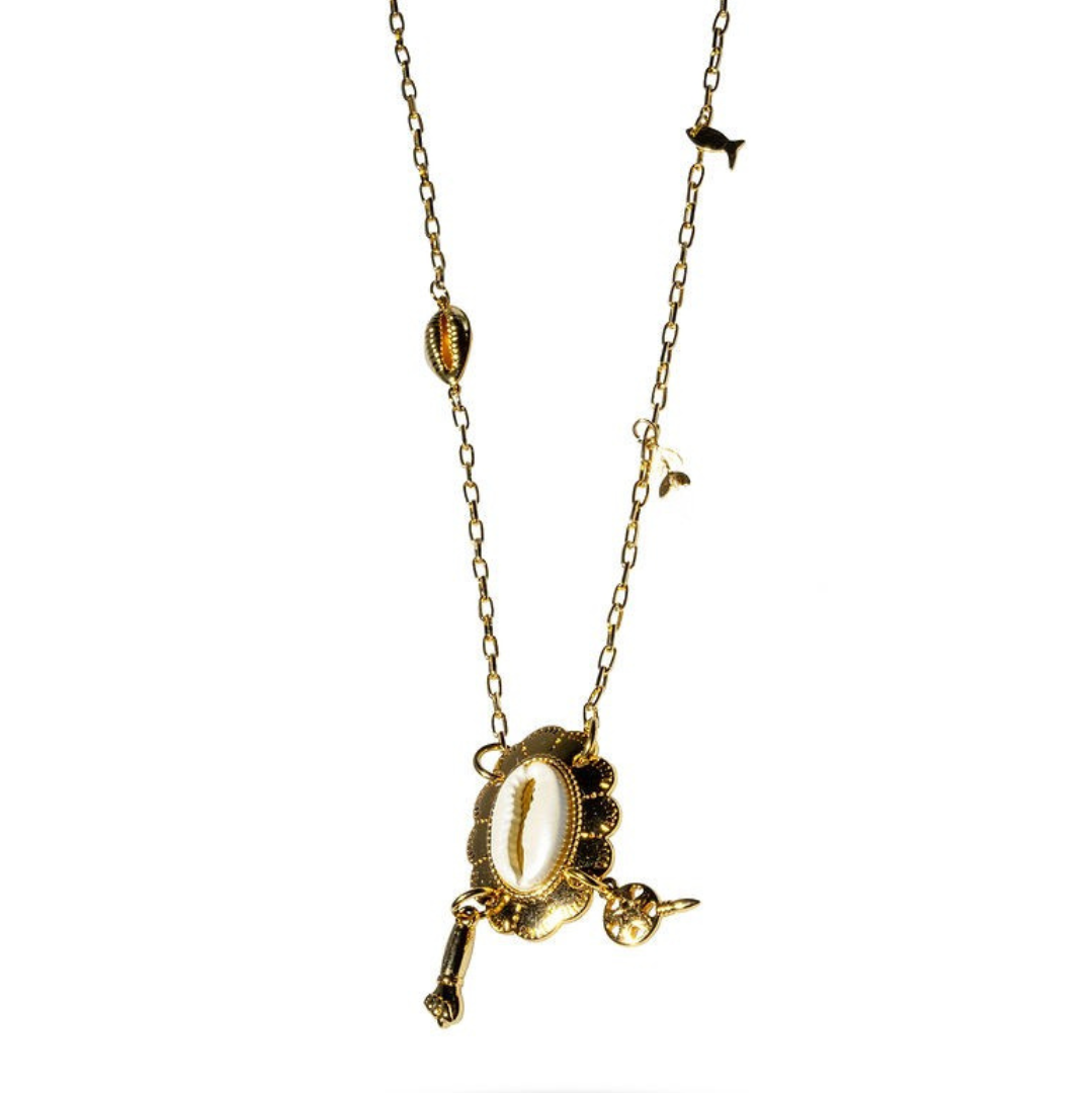 Cowrie Necklace Mother Oxum