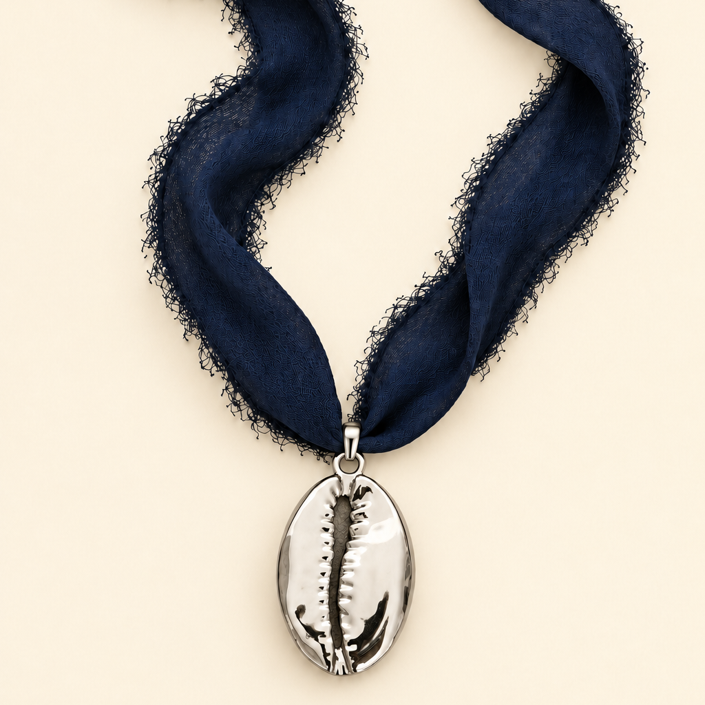 Choker Seda Búzio