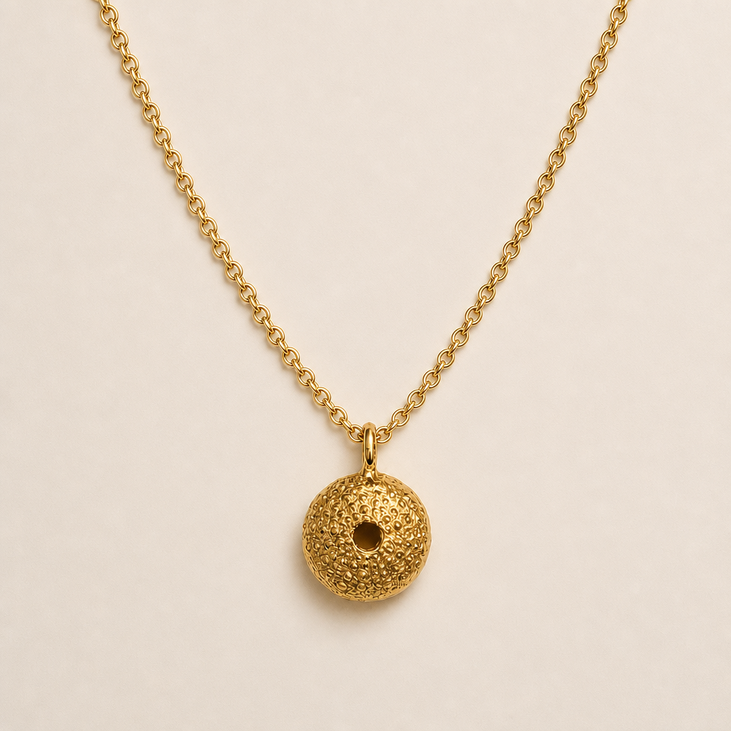 Colar Mini Ouriço Dourado