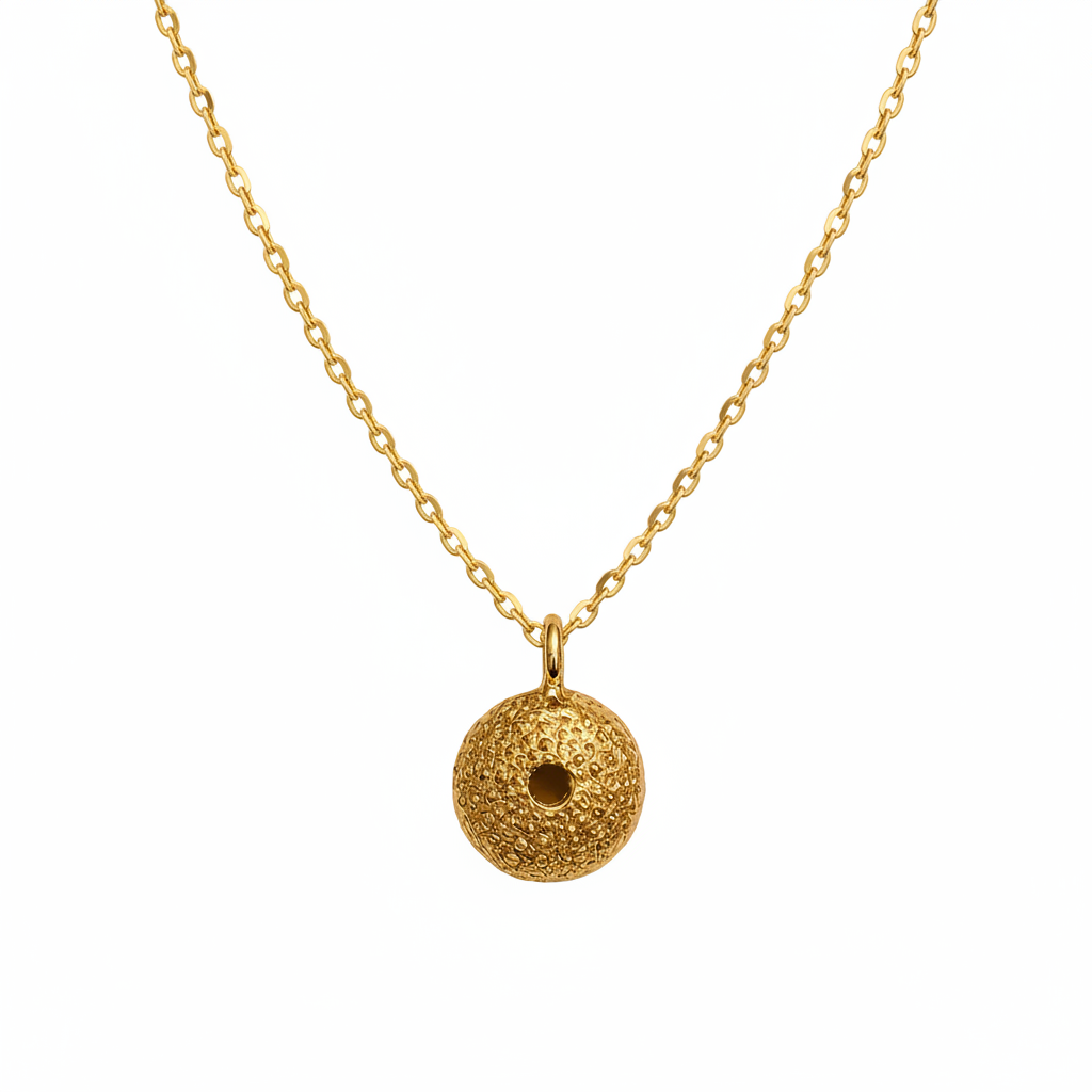 Colar Mini Ouriço Dourado