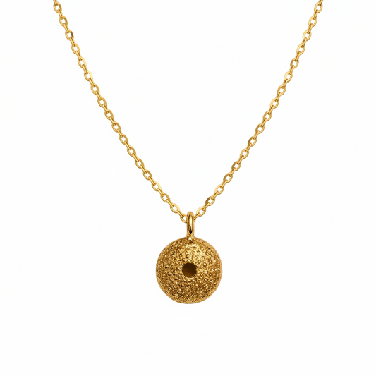 Colar Mini Ouriço Dourado