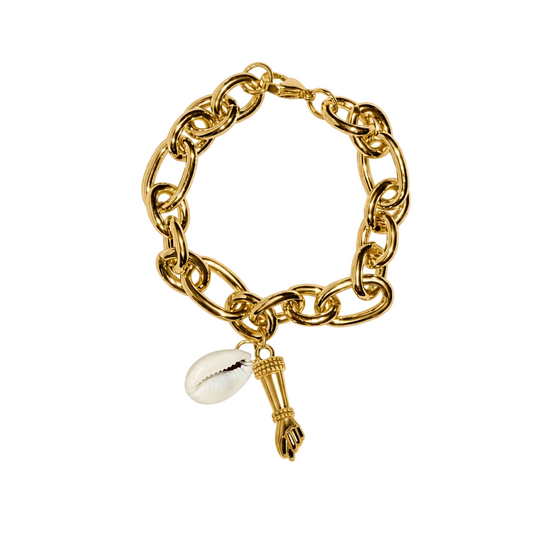 Pulseira Figa Dourada