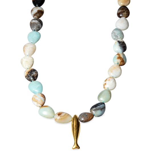 Fish Airplane Necklace