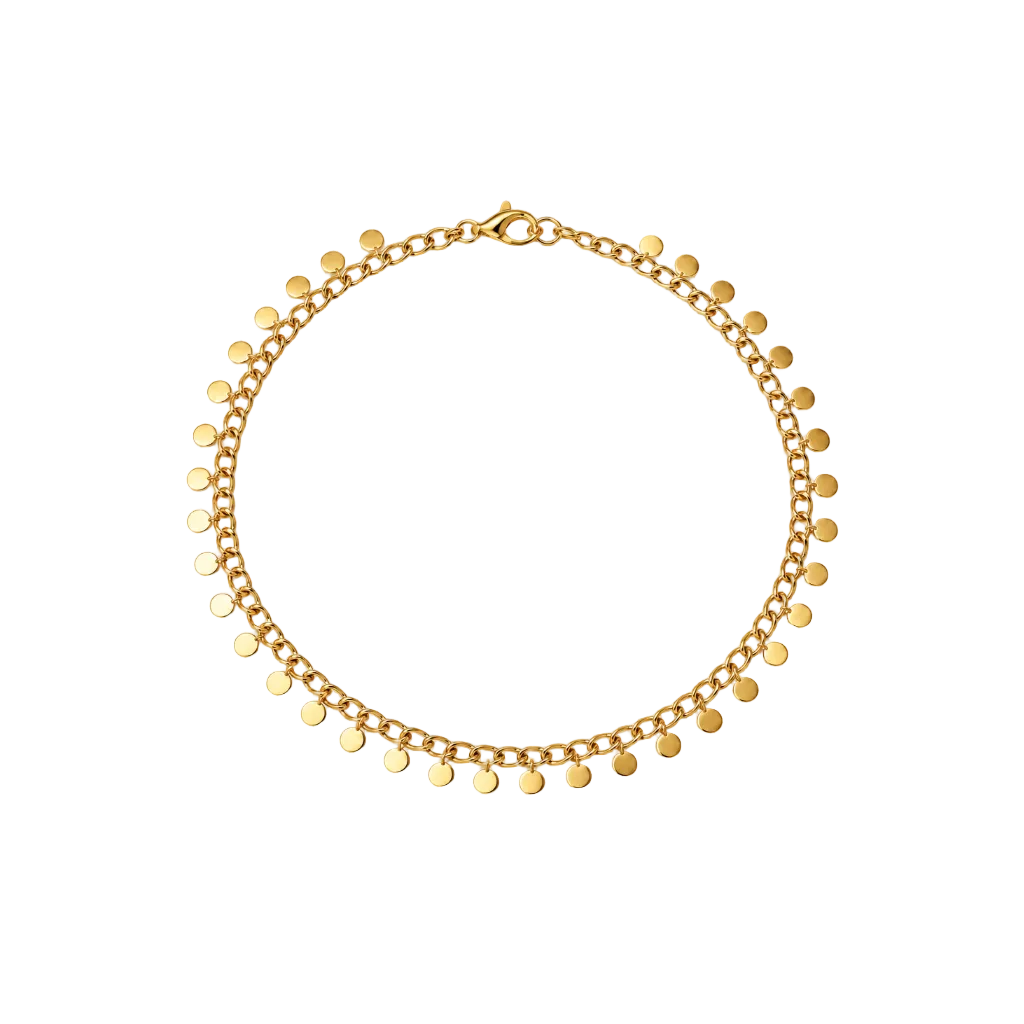 Silver Confetti Anklet